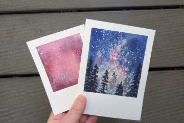 6201: Galaxien malen mit Aquarell – im Herbst ankommen